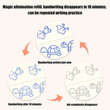 Kids Magic Practice Book Set of 4-Kids learning for Home and school with 10 refill pens